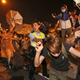 Police clashed with protesters occupying a road outside of government headquarters.